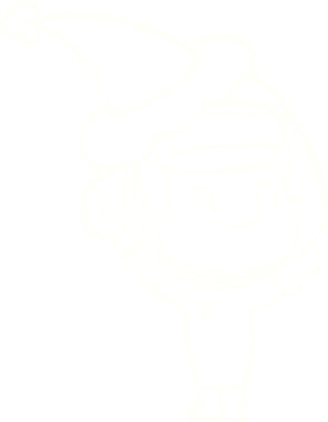 Bir insan tarafından çizilen Noel Adam Tebeşiri