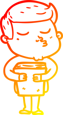 Bir insan tarafından çizilen çizgi film modelinin sıcak çizgi çizimi.