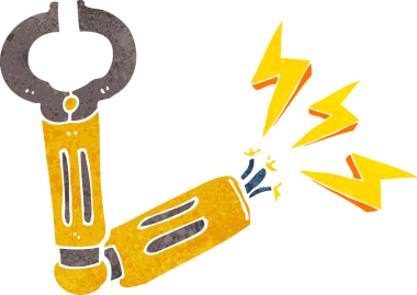 bir insan tarafından çizilmiş robot bir kol.