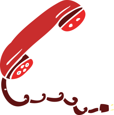 bir insan tarafından çizilmiş karalama telefon ahizesi.