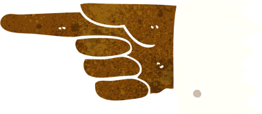 Bir insan tarafından çizilmiş bir el sembolü.