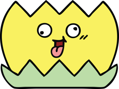 Bir insan tarafından çizilmiş tatlı bir nilüfer çiçeği karikatürü.