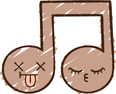 Bir insan tarafından çizilmiş nota tebeşiri.