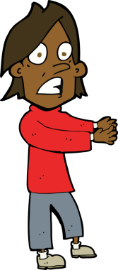 Bir insan tarafından çizilmiş bir karikatür.