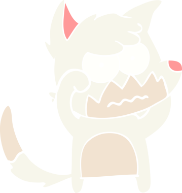 Bir insan tarafından çizilmiş düz renkli çizgi film.