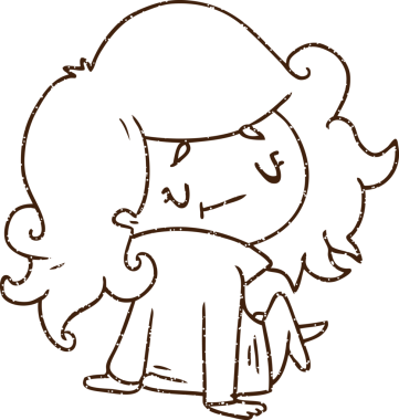 Bir insan tarafından çizilen Mutlu Kadın Kömürü