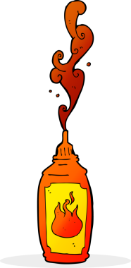 Bir insan tarafından çizilmiş acı sos.