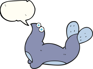 Bir insan tarafından çizilmiş serbest konuşma balonu karikatürü mührü