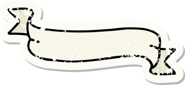 Bir insan tarafından çizilmiş geleneksel bir pankartın dövmesi.