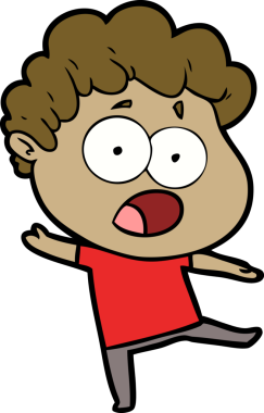 Bir insan tarafından çizilmiş bir karikatür.