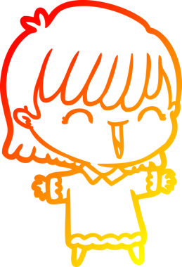 Bir insan tarafından çizilmiş bir karikatür kadın çizimi