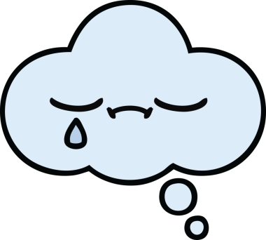 Bir insan tarafından çizilmiş güzel bir düşünce balonu karikatürü.