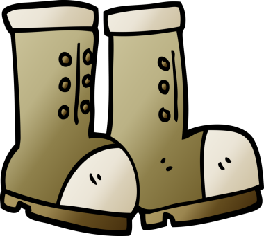 bir insan tarafından çizilmiş vektör gradyan çizim çizmeleri