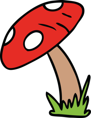 Bir insan tarafından çizilmiş bir kurbağa taburesi karalaması.