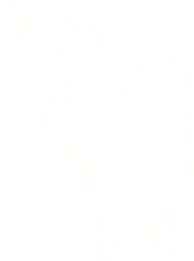 Bir insan tarafından çizilen Noel Adam Tebeşiri