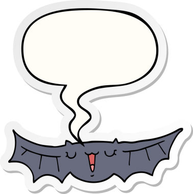 Bir insan tarafından çizilmiş konuşma balonu çıkartmalı çizgi film sopası.