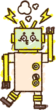 Bir insan tarafından çizilen Çılgın Robot Tebeşiri