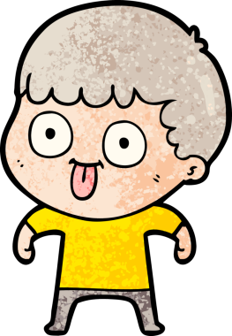 Bir insan tarafından çizilmiş çizgi film adamı.