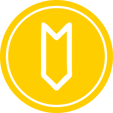 Bir insan tarafından çizilmiş dekoratif ok dairesel simgesi