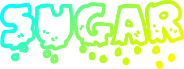 Bir insan tarafından çizilmiş bir çizgi filmin soğuk gradyan çizimi