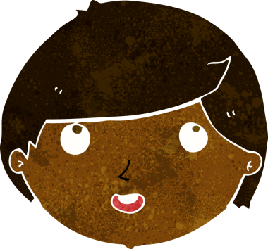 Bir insan tarafından çizilmiş mutlu bir yüz.