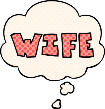 Çizgi roman tarzında düşünce baloncuğu olan çizgi film kelimesi bir insan tarafından çizildi