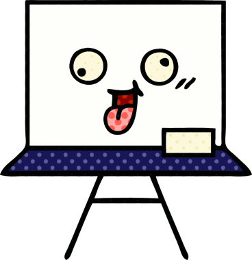 Bir insan tarafından çizilmiş beyaz bir karikatür.