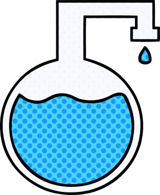 Bir insan tarafından çizilmiş bir bilim deneyinin çizgi romanı.