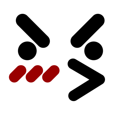 Bir insan tarafından çizilmiş kızgın kuş yüzü simgesi