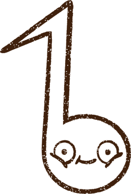 Bir insan tarafından çizilmiş müzikal defter kömürü çizimi