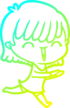 Bir insan tarafından çizilmiş bir karikatür kadın çizimi.