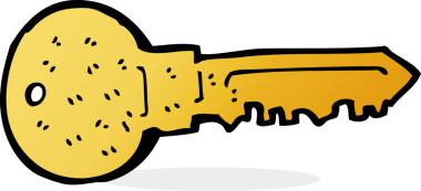 bir insan tarafından çizilmiş çizgi film anahtarı