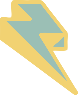 Bir insanın çizdiği yıldırımın ikonik dövme şekli