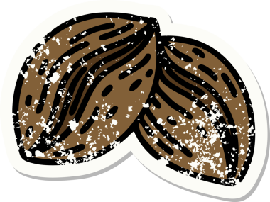 Bir insan tarafından çizilmiş geleneksel kahve çekirdekleri stiliyle dövmesi var.