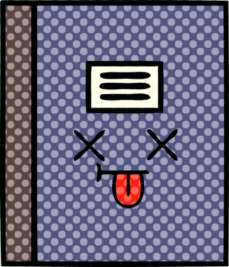 Bir insan tarafından çizilmiş çizgi roman tarzı bir defter.