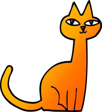 bir insan tarafından çizilmiş karalama kedisi