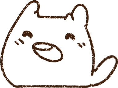 Kawaii Kedi Kömürü Bir insan tarafından çizilmiş