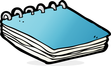 bir insan tarafından çizilmiş karikatür defteri