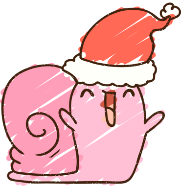 Bir insan tarafından çizilmiş Noel Salyangozu Tebeşiri