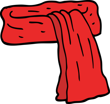 Bir insan tarafından çizilmiş karalama eşarbı.