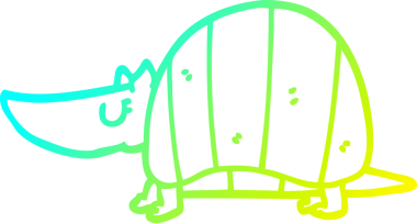 Bir insan tarafından çizilmiş soğuk gradyan çizgi çizimi.