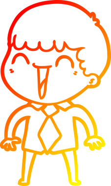 Bir insan tarafından çizilmiş mutlu bir adamın çizgi çizimi.