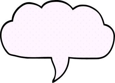 Bir insan tarafından çizilmiş karalama bulutu konuşma balonu