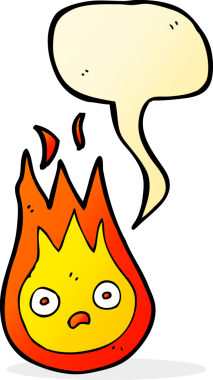 bir insan tarafından çizilmiş konuşma balonlu çizgi film dost ateş topu