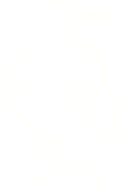 Bir insan tarafından çizilen Noel Adam Tebeşiri