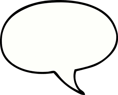 bir insan tarafından çizilmiş karalama konuşma balonu