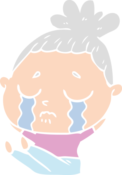 Bir insan tarafından çizilmiş düz renkli karikatür.