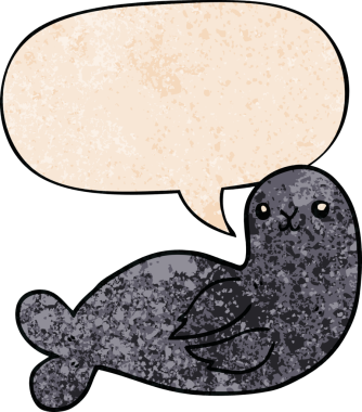 bir insan tarafından çizilmiş eski moda konuşma baloncuklu karikatür mührü.