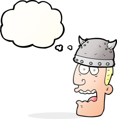 Serbest çizim düşünce balonu karikatürü bağıran savaşçı adam bir insan tarafından çizildi.