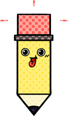 bir insan tarafından çizilmiş bir kalemin karikatürü.